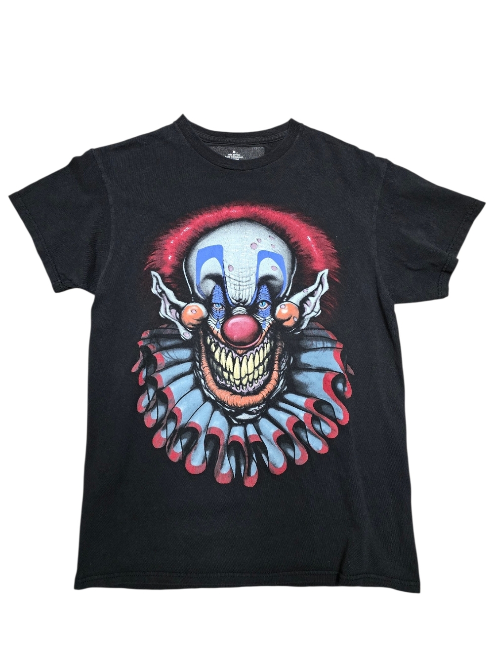 Killer Clown Shirt Adult Black Halloween Sz M